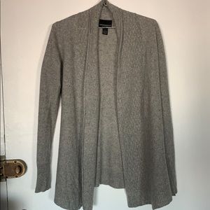 Cynthia Rowley 100% cashmere grey cardigan